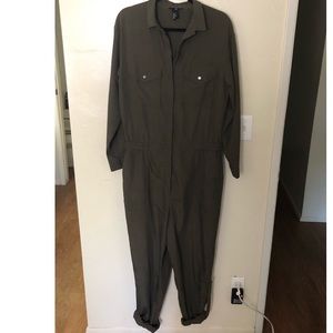 Army green jumpsuit